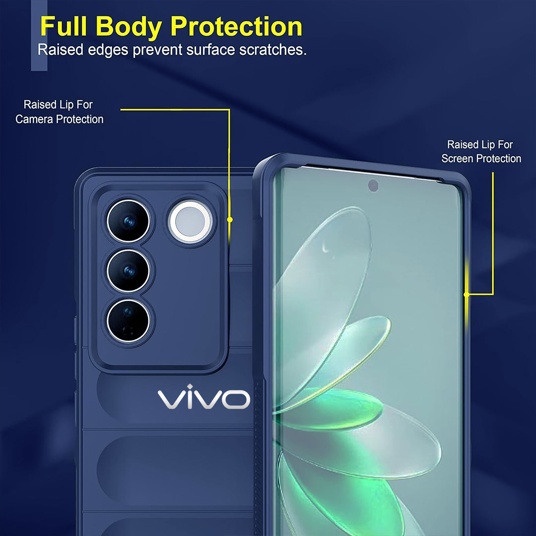 VIVO V27/ V27PRO 5G SHOCKPROOF COQUE BUMPER BACK CASE WITH LOGO