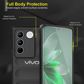 VIVO V27/ V27PRO 5G SHOCKPROOF COQUE BUMPER BACK CASE WITH LOGO