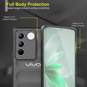 VIVO V27/ V27PRO 5G SHOCKPROOF COQUE BUMPER BACK CASE WITH LOGO