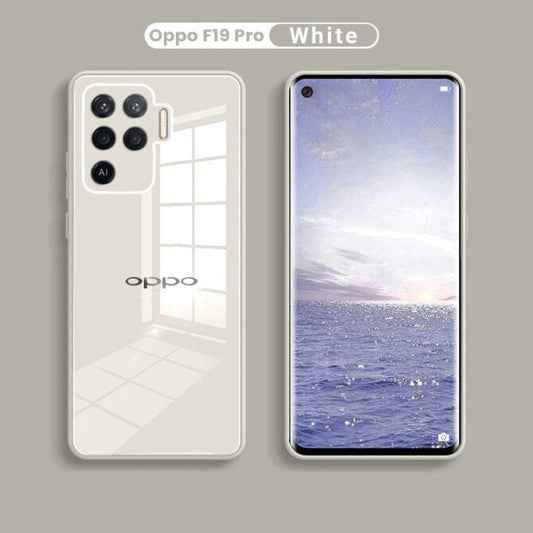 Oppo F19 Pro Ultra-Shine Luxurious Glass Back Case With Camera Protection