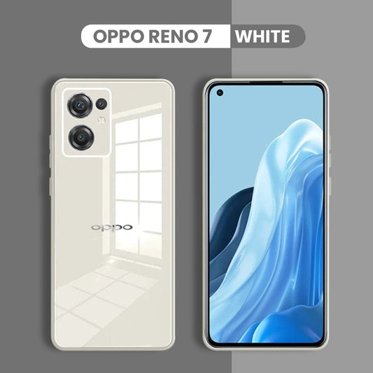 Reno 7 Ultra-Shine Luxurious Glass Case With Camera Protection