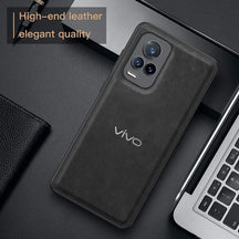 Vivo V21E 5G VINTAGE PU LEATHER PROTECTIVE BACK CASE