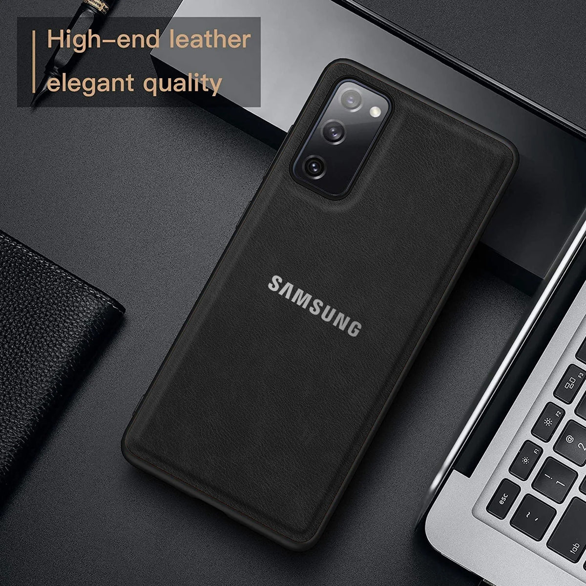 Galaxy S20 FE/S21 FE 5G VINTAGE PU LEATHER PROTECTIVE BACK CASE
