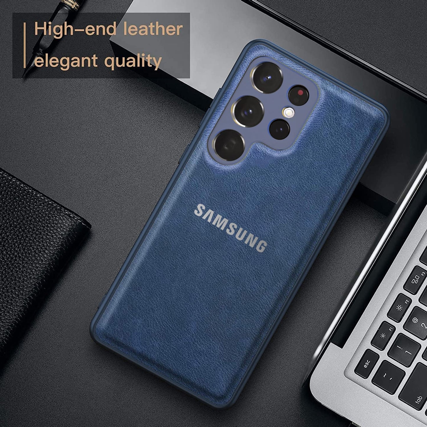 SAMSUNG S23 ULTRA 5G VINTAGE PU LEATHER PROTECTIVE BACK CASE Success