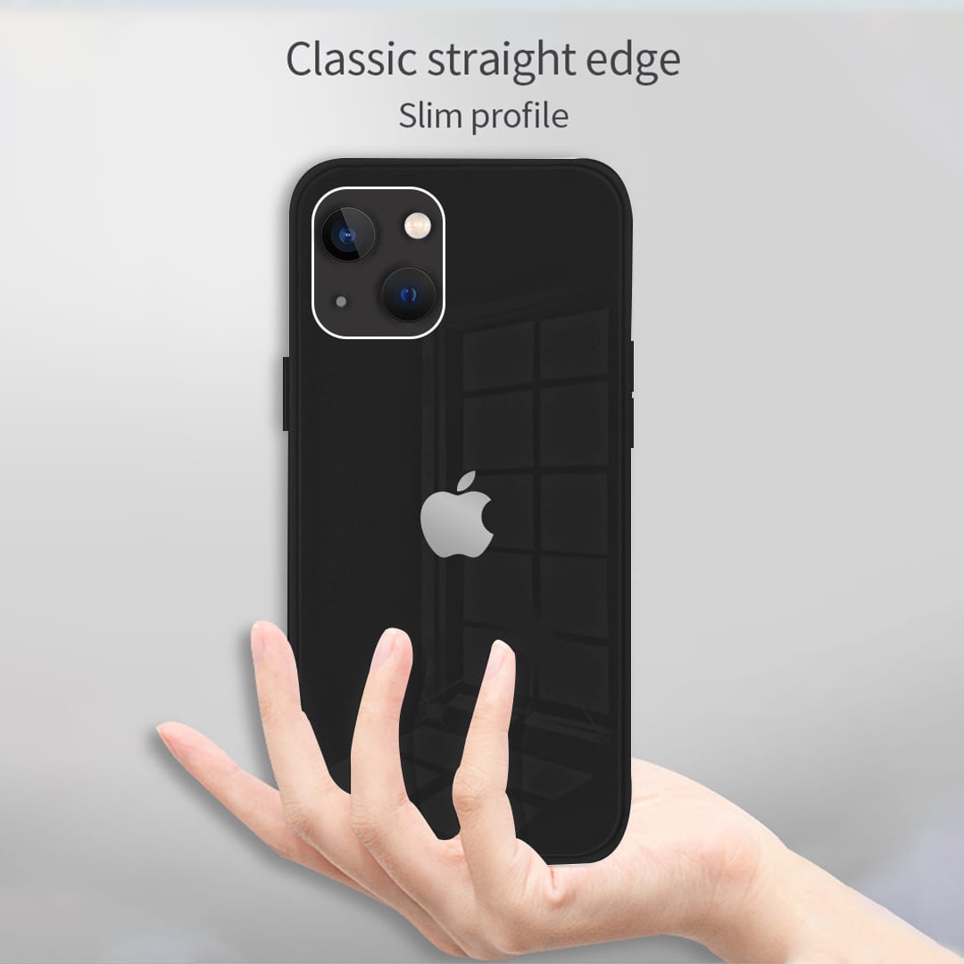 iPhone 14 Ultra-Shine Luxurious Glass Case With Camera Protection Back Case