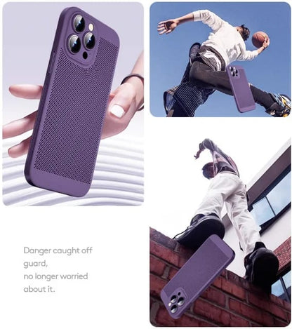 Galaxy S22/S23/S23 PLUS 5G Lens Protection Heat Dissipation Hard PC Net Phone Case
