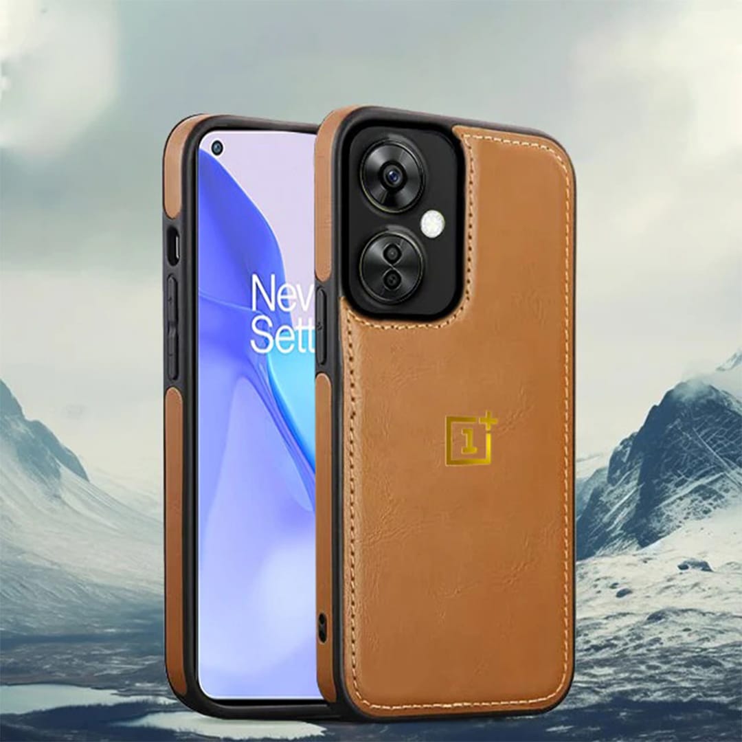Luxurious Leather Stitched Protective Back Case For OnePlus Series