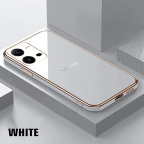 VIVO V25 5G ULTRA-SHINE GOLD ELECTROPLATED LUXURIOUS  BACK CASE WITH CAMERA PROTECTION