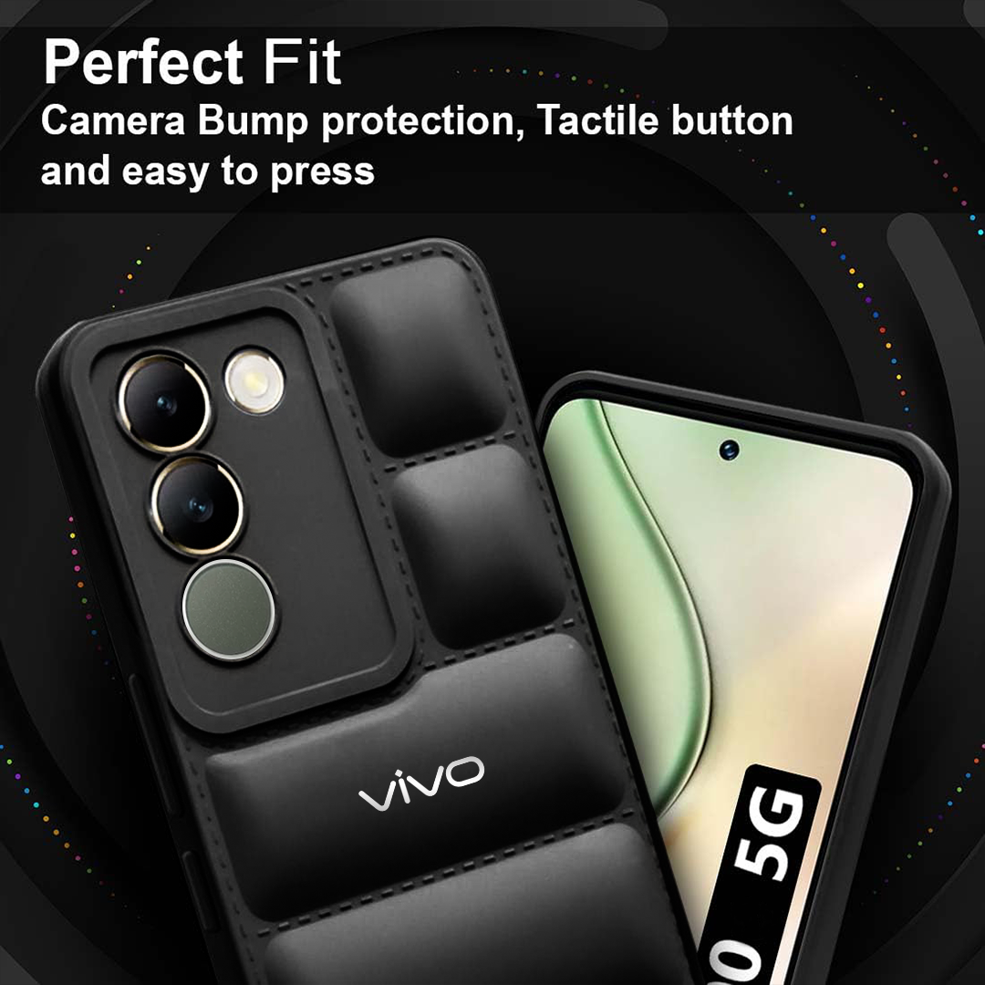 VIVO Y200 5G THE PUFFER EDITION SOFT MATERIAL DOWN JACKET PHONE CASE