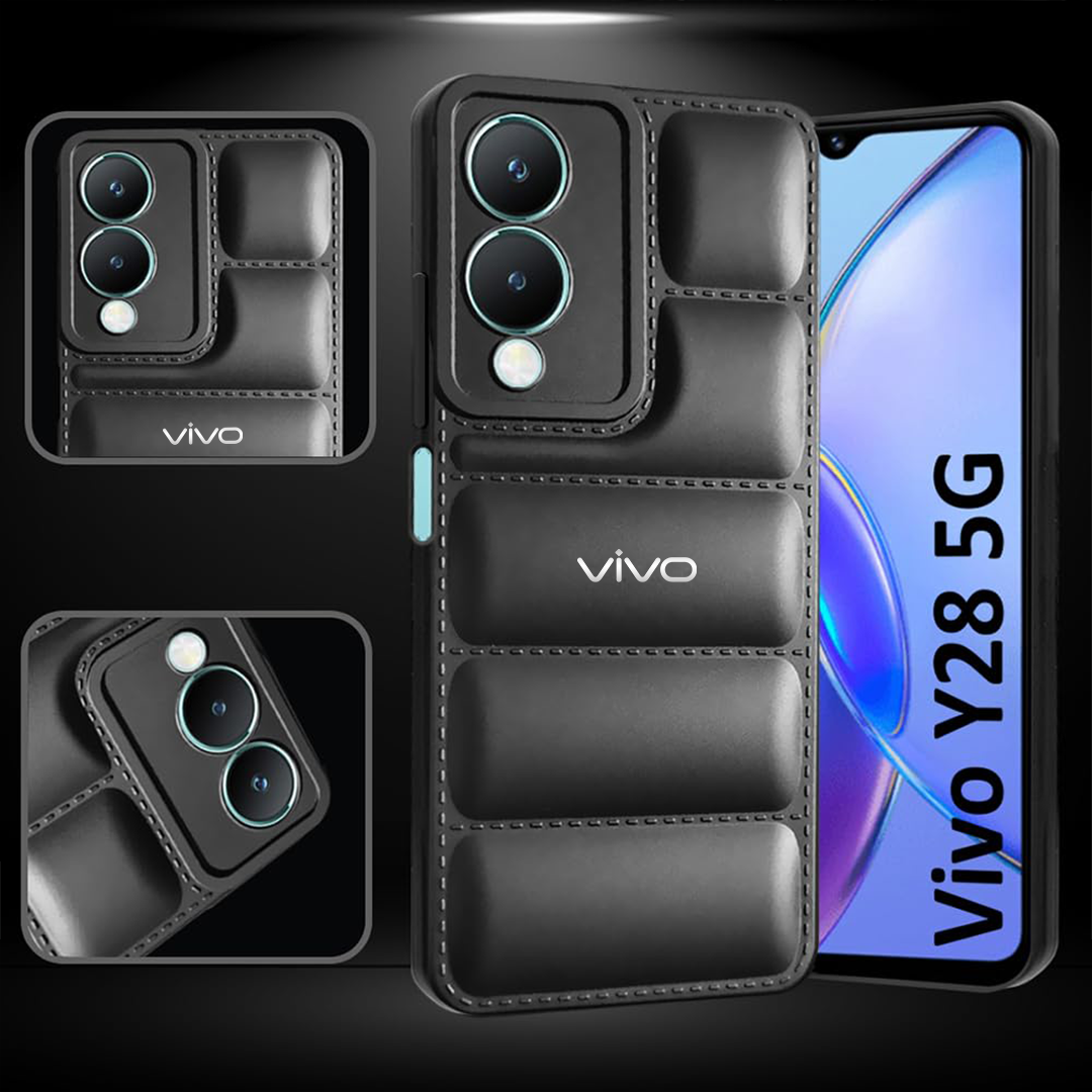 VIVO Y28 5G THE PUFFER EDITION SOFT MATERIAL DOWN JACKET PHONE CASE