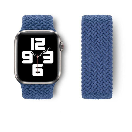 Braided Solo Loop Band For Apple iWatch Strap-Blue