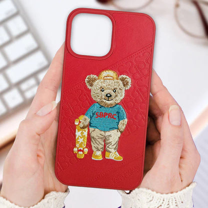 Santa Barbara Polo Bear Case Cover for Apple iPhone 13/13pro/13promax-Red