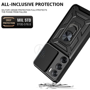 RENO 12 5G ARMOR MILITARY-GRADE CASE WITH SLIDING CAMERA COVER & 360 KICKSTAND