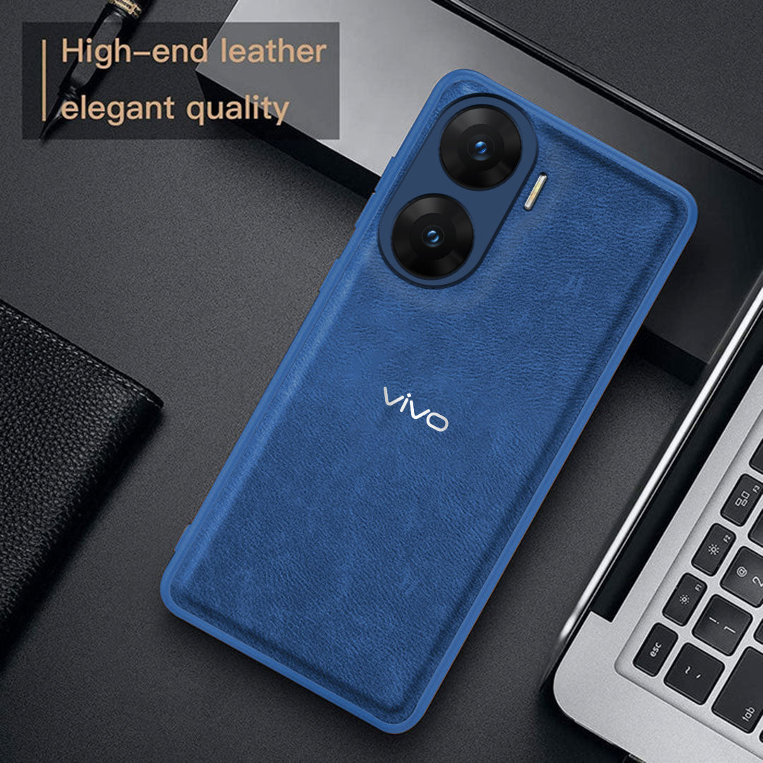 VIVO V29E 5G VINTAGE PU LEATHER PROTECTIVE BACK CASE