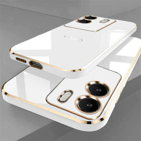 VIVO V29E 5G ULTRA-SHINE GOLD ELECTROPLATED LUXURIOUS BACK CASE WITH CAMERA PROTECTION