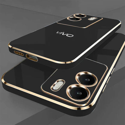 VIVO V29E 5G ULTRA-SHINE GOLD ELECTROPLATED LUXURIOUS BACK CASE WITH CAMERA PROTECTION