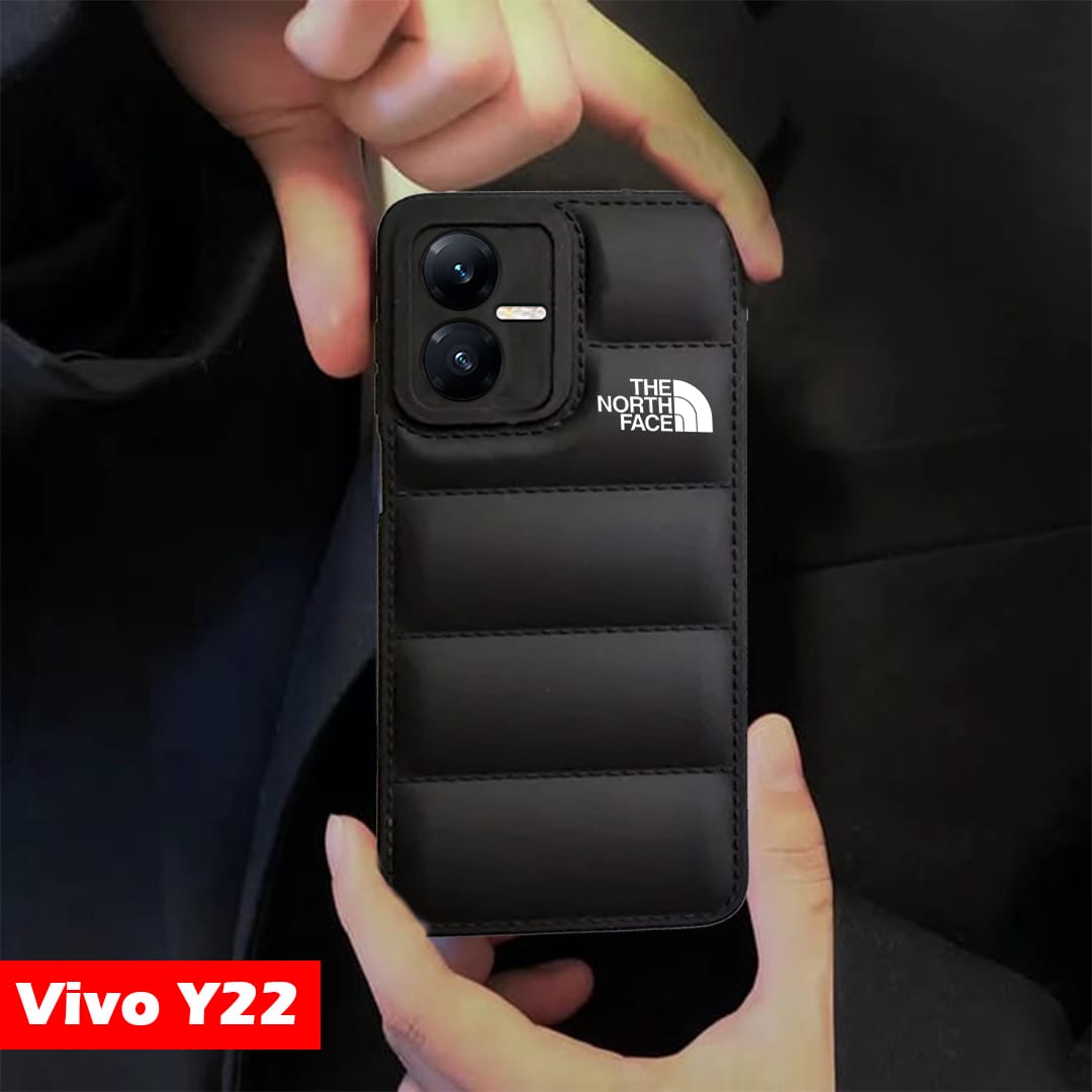 VIVO Y22 The North Face Puffer Edition Black Bumper Back Case