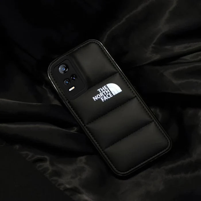 The North Face Puffer Edition Black Bumper Back Case For VIVO Y73
