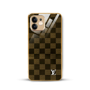 Classy Studio-iPhone 12/12pro/12pro max Flawless Checkered Glass Protective Case/Cover
