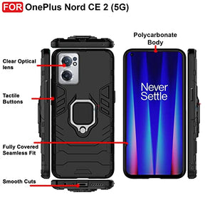 Oneplus Nord CE 2 5G Armour Iron Man Case With Kickstand