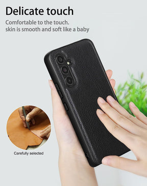 Galaxy A14 5G Leather Case,Anti-Drop Non-Slip Texture Back Case