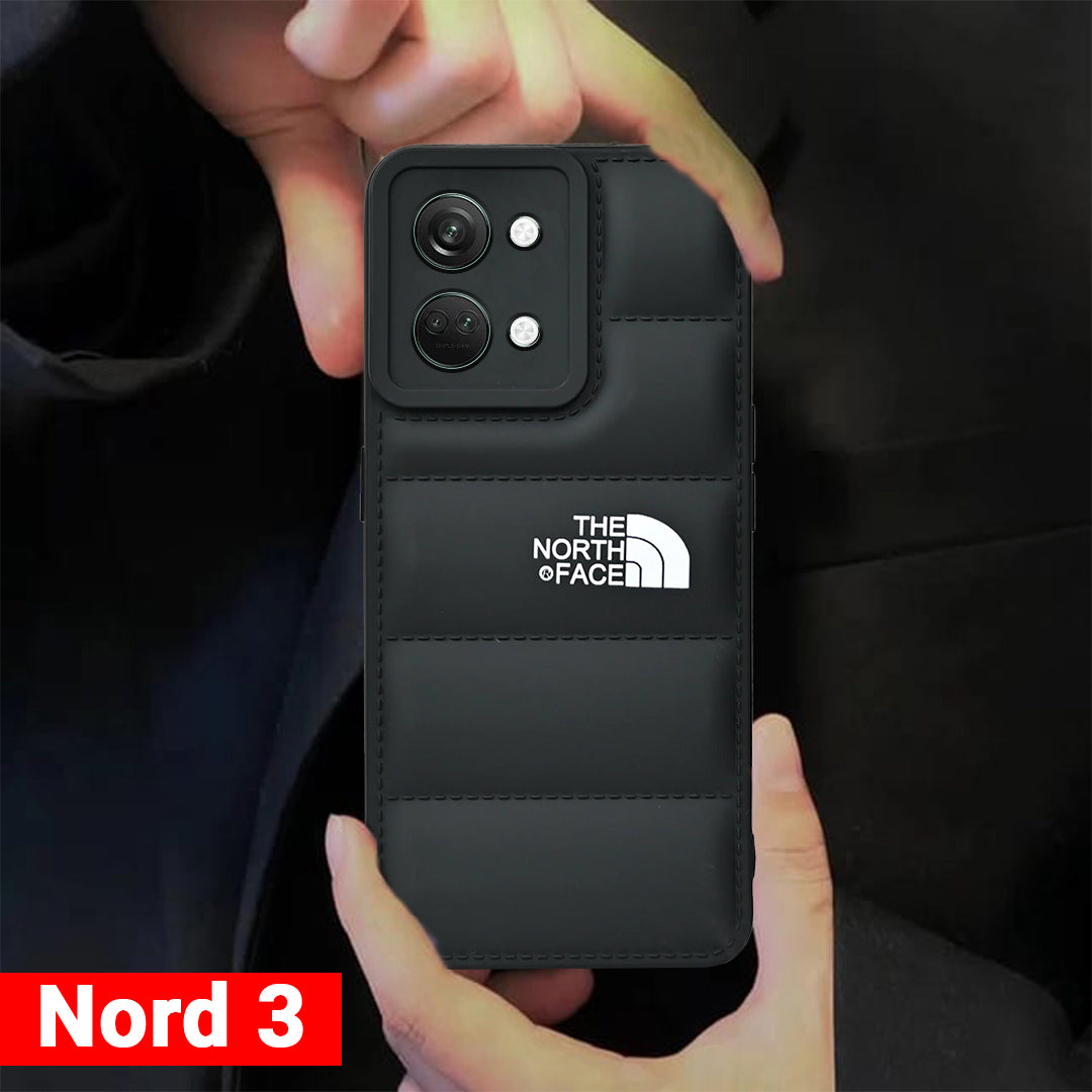 The North Face Puffer Edition Black Bumper Back Case For OnePlus Series