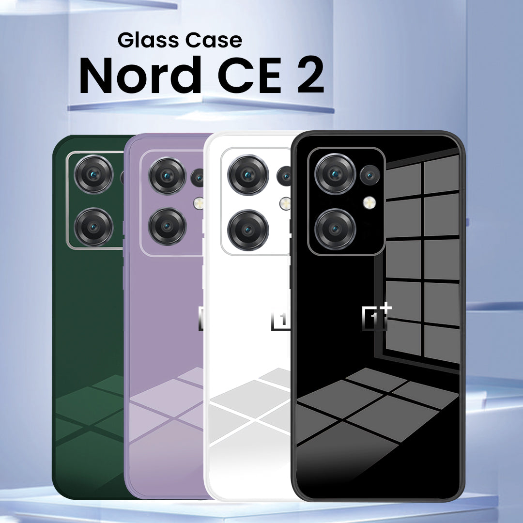 Classy Studio-OnePlus Nord CE 2 5G Ultra-Shine Luxurious Glass Case With Camera Protection