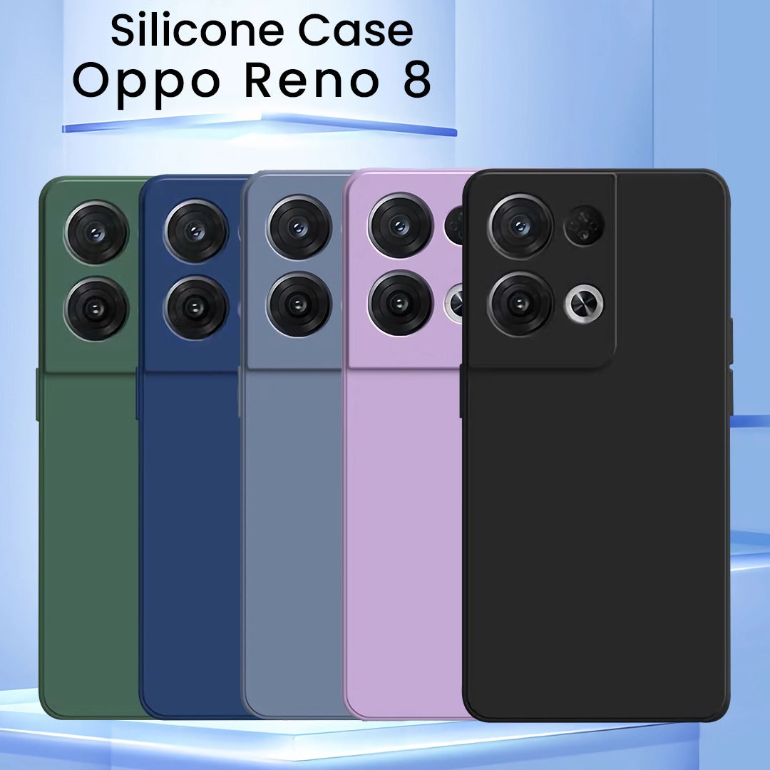 Oppo Reno 8 5G Silicone Protective Case Back Cover