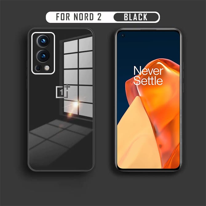 OnePlus Nord 2 5G Ultra-Shine Luxurious Glass Back Case With Camera Protection