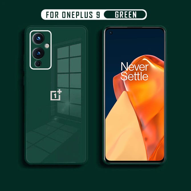 OnePlus 9 Ultra-Shine Luxurious Glass Back Case With Camera Protection