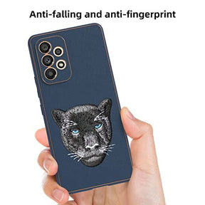 Galaxy A73 5G New Luxury Embroidery Soft Leather Back Case Cover