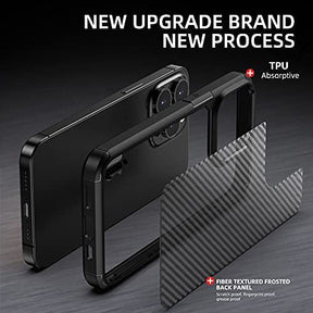 iPhone 13/13Pro/13ProMax Hard Slim Frame with Air Cushion Protection - PC Back & Soft TPU Protective Cover