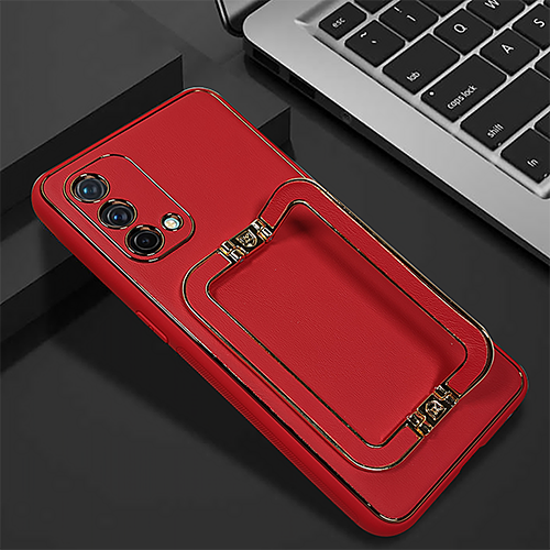 Classy Studio-OnePlus Nord CE 5G Luxe Design PU Leather Back Case With Back Stand(Red)