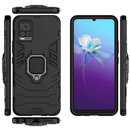 Vivo V15 Pro/V21/V20/V23 5G Armour Iron Man Case With Ring Holder